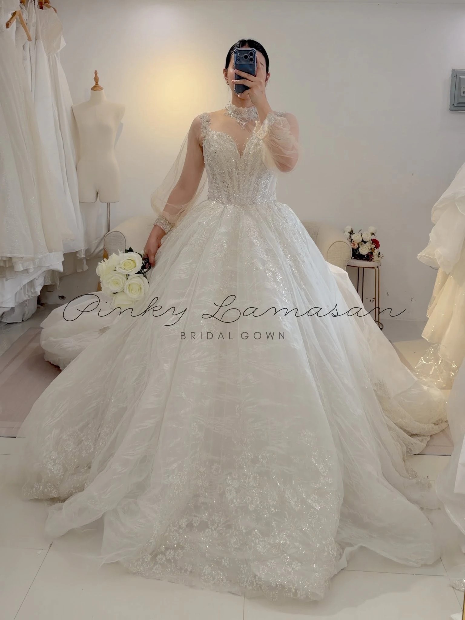 Code: MAY12 — ready-to-wear bridal piece by Pinky Lamasan