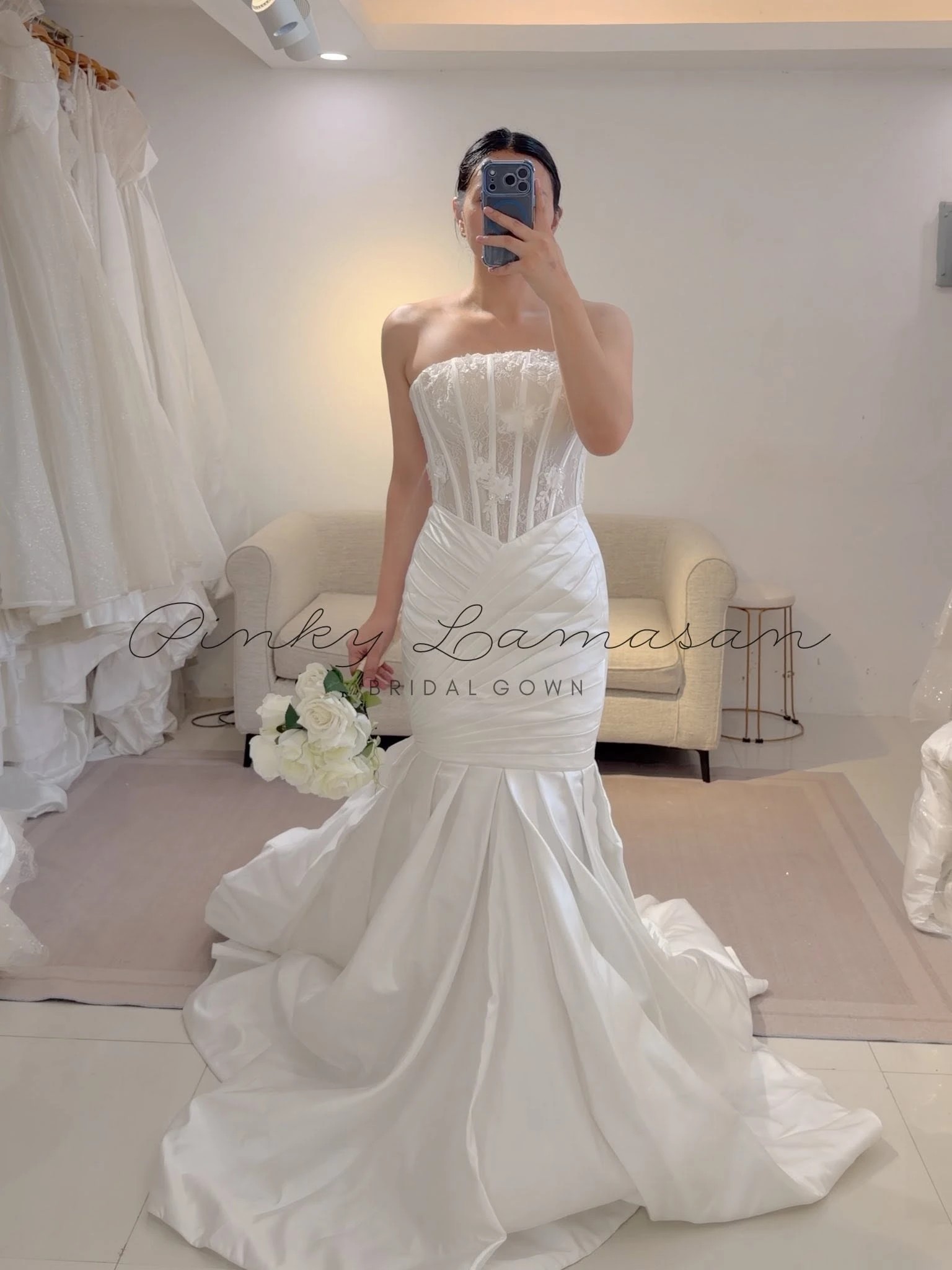 Code: APR54 — ready-to-wear bridal piece by Pinky Lamasan