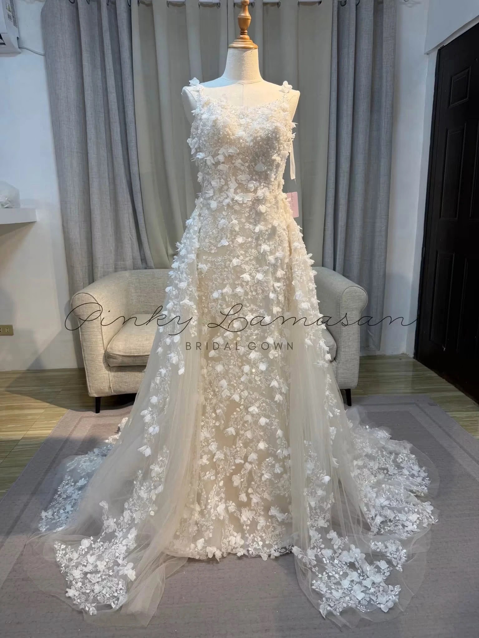 Cassandra Wedding Gown — made-to-order bridal piece by Pinky Lamasan