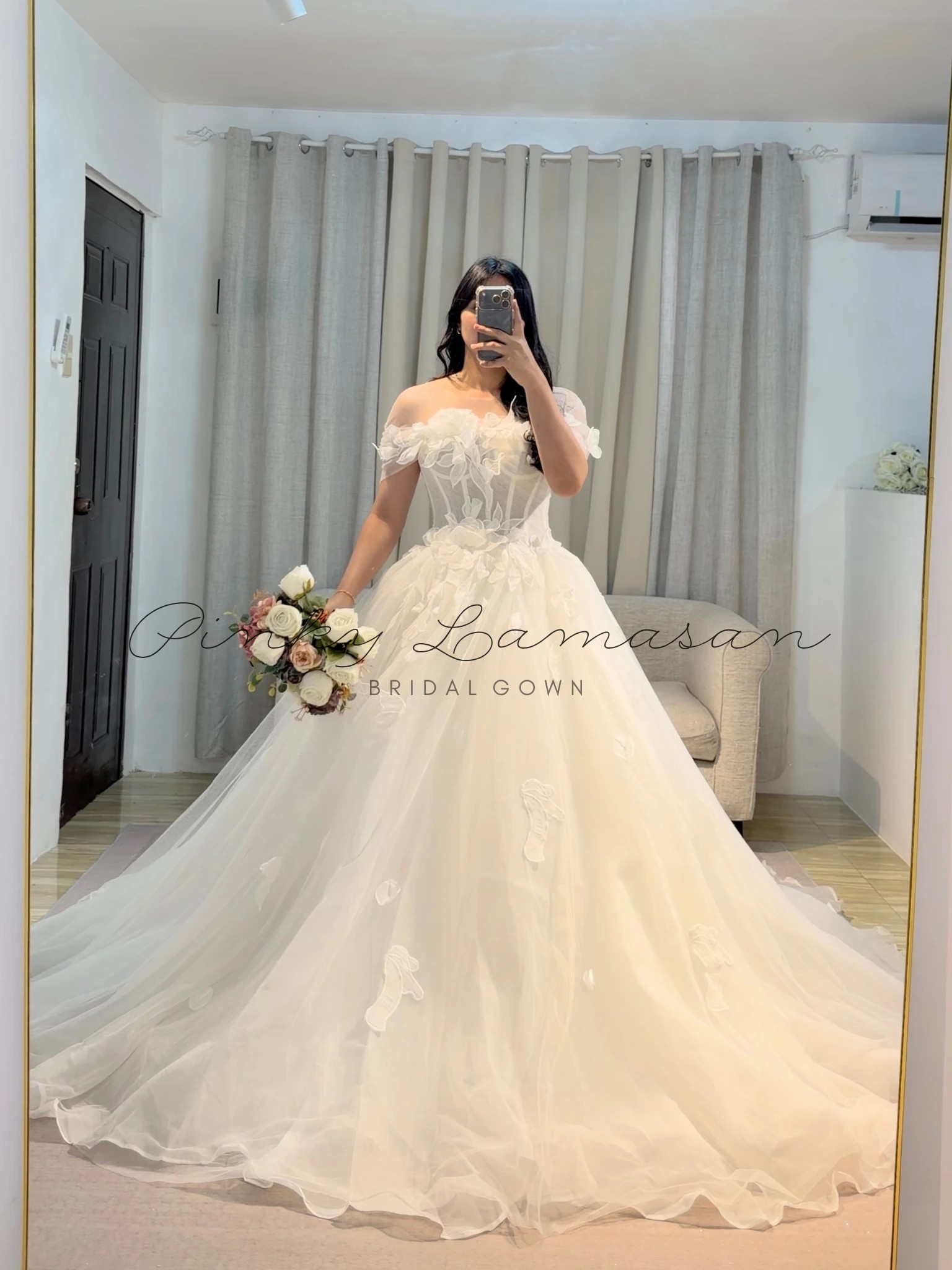 OCT26-03 — ready-to-wear bridal piece by Pinky Lamasan