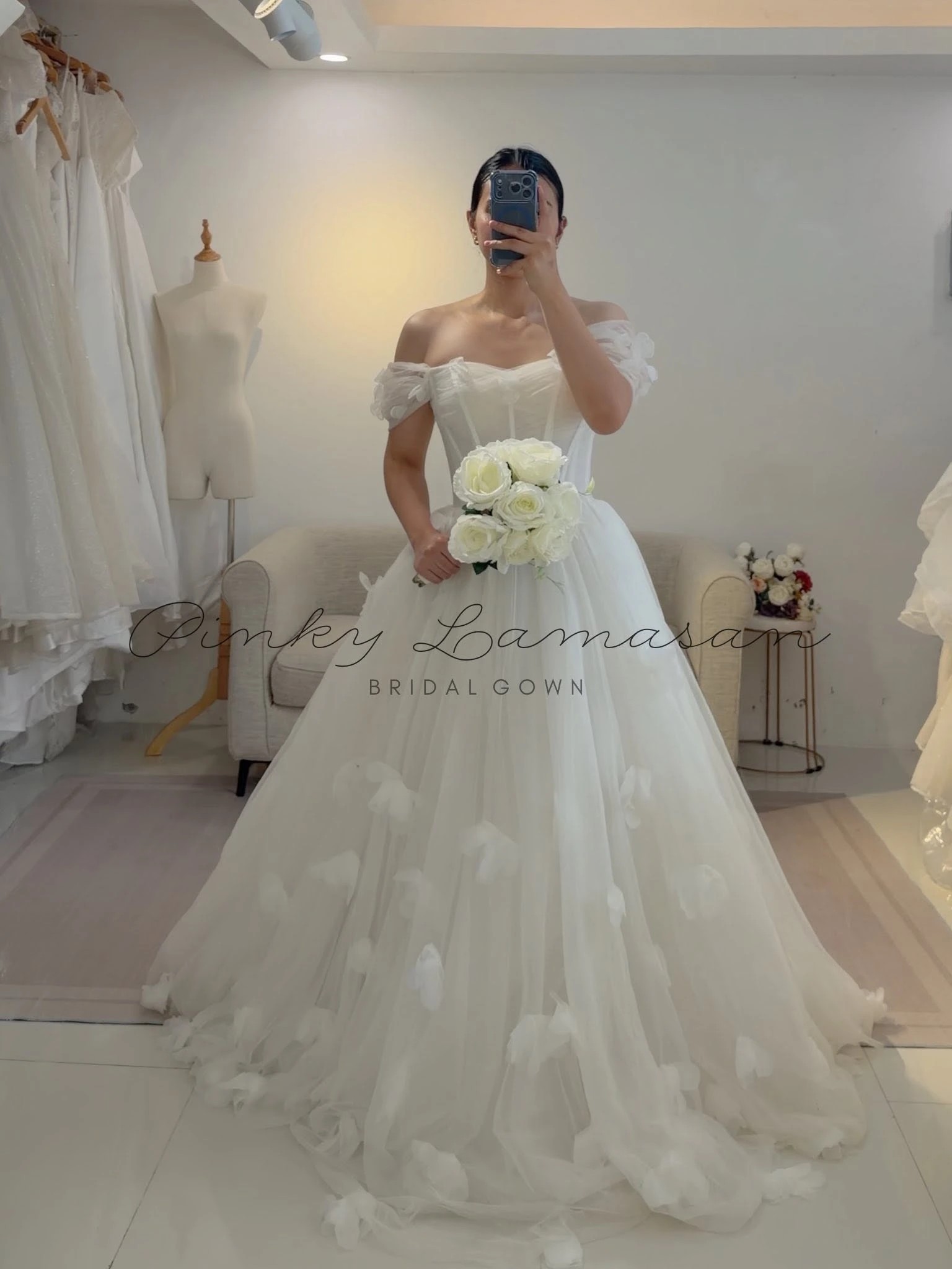 Code: MAY10 — ready-to-wear bridal piece by Pinky Lamasan