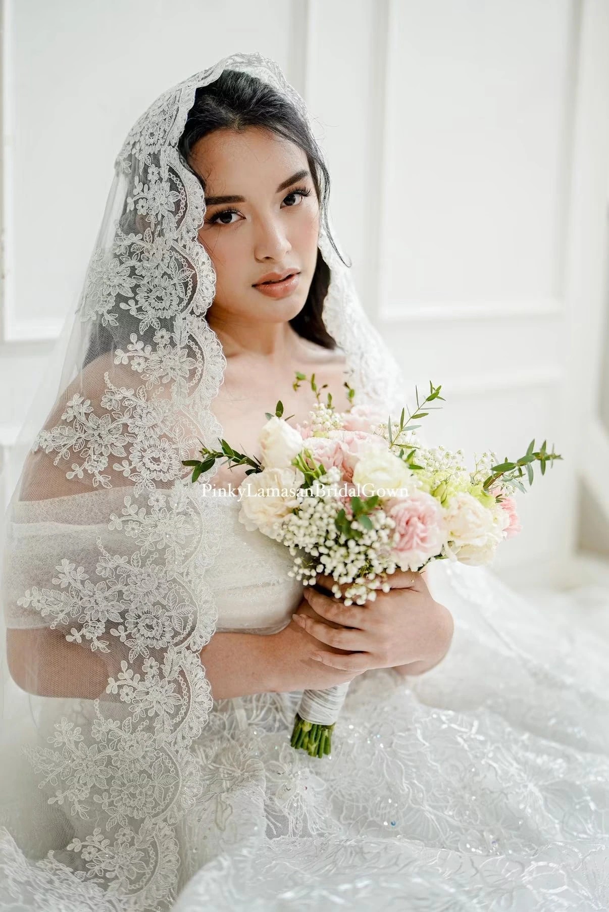 Classic Mantilla Veil — made-to-order bridal piece by Pinky Lamasan