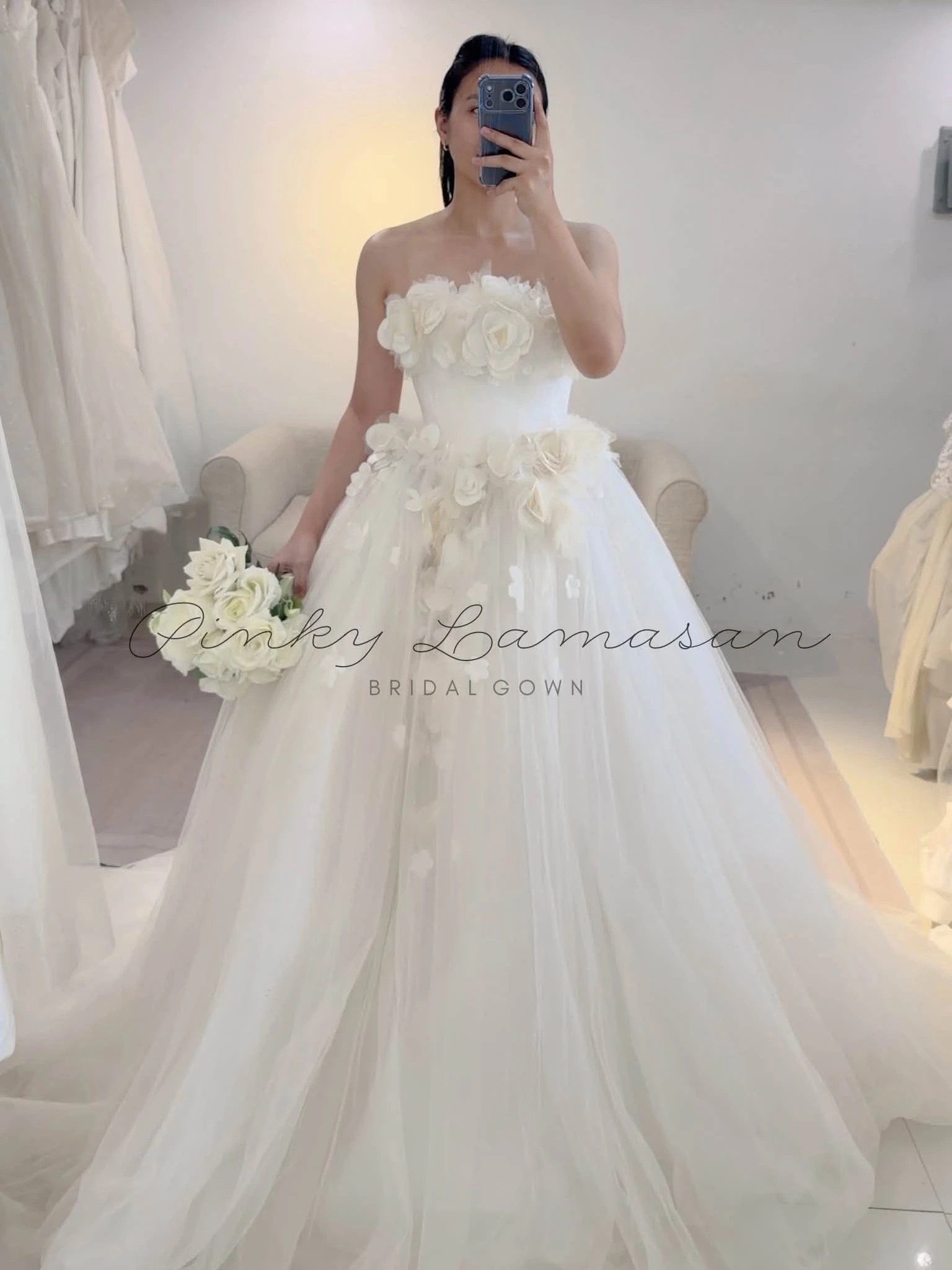 Code: MAY49 — ready-to-wear bridal piece by Pinky Lamasan